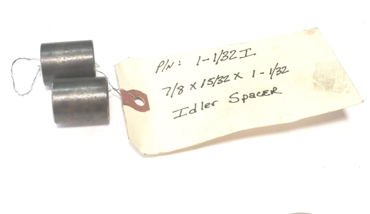 International/Navistar 7/8" x 15/32" Spacer Bushing 1-11/32I [Lot of 2] NOS
