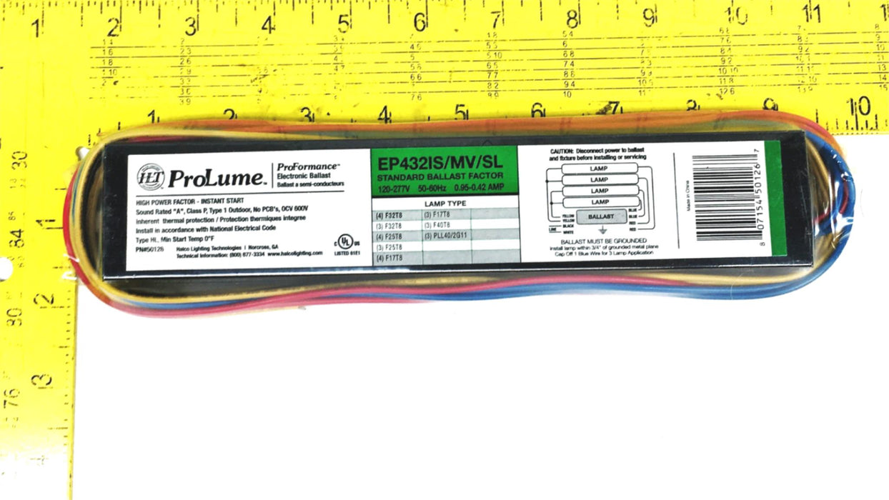 ProLume 120-277V 50/60Hz Instant-Start Ballast EP432IS/MV/SL NOS