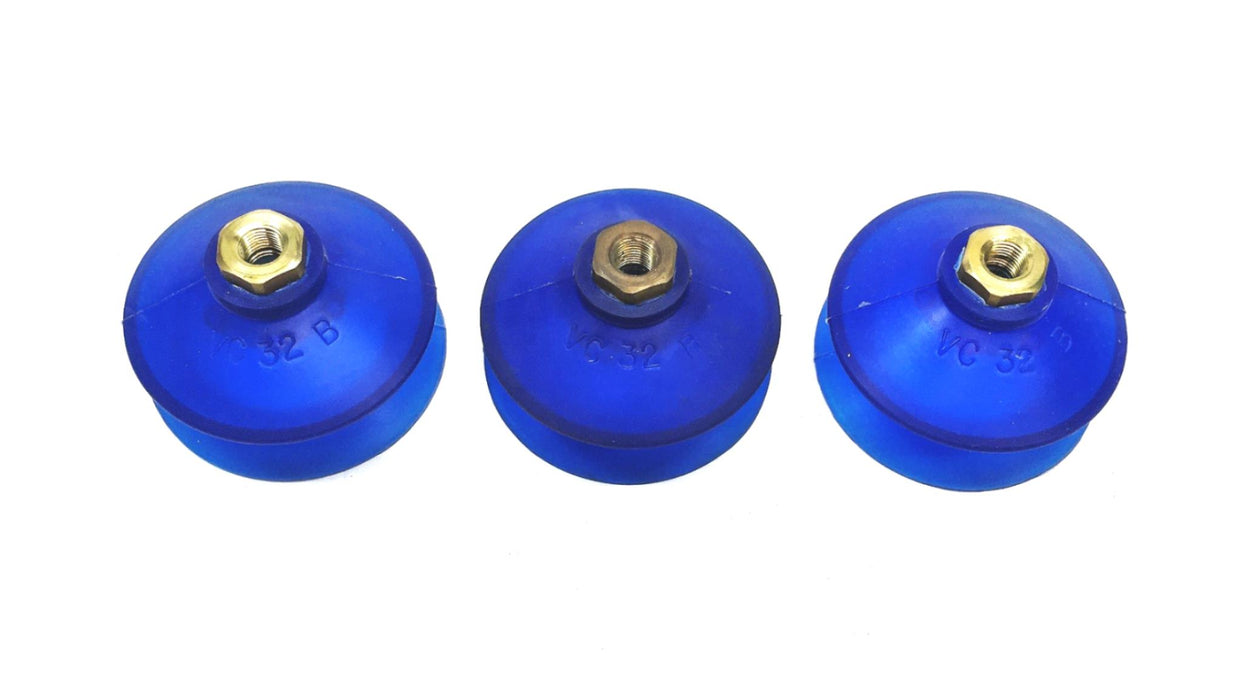 Vis-Cas Vacuum Cup Replacements VC-32-B [Lot of 3] USED