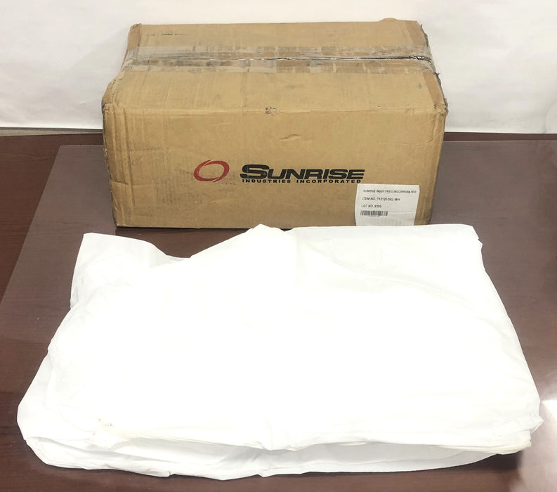 Sunrise Industries Inc Case Of 25 White General Purpose Coveralls T12120-5XL NOS
