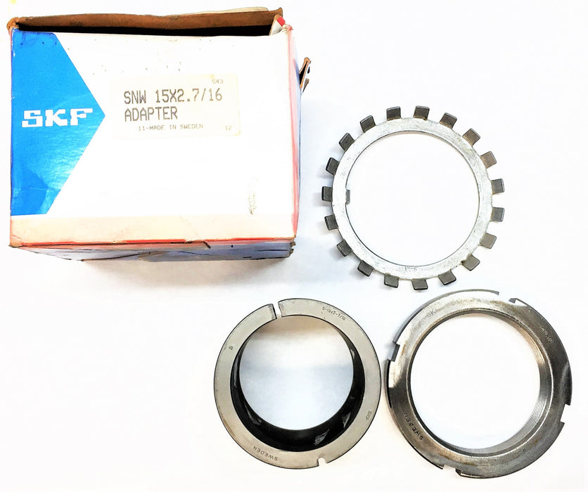 SKF Bearing Adapter Assembly SNW 15x2.7/16 NOS