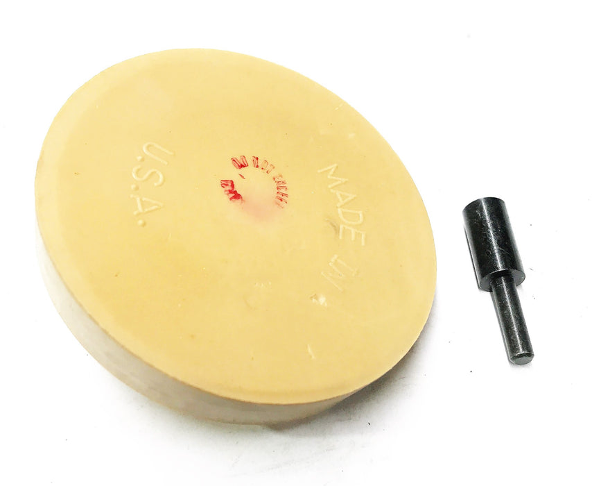 Partsmaster 3-1/2" X 5/8" Decal Eraser Wheel w/ Arbor DY88170500 NOS