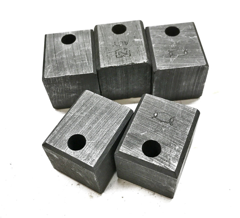 OTIS 1"W 1"T 1.22"L Graphite Contact Block 154AA3 [Lot of 5] NOS