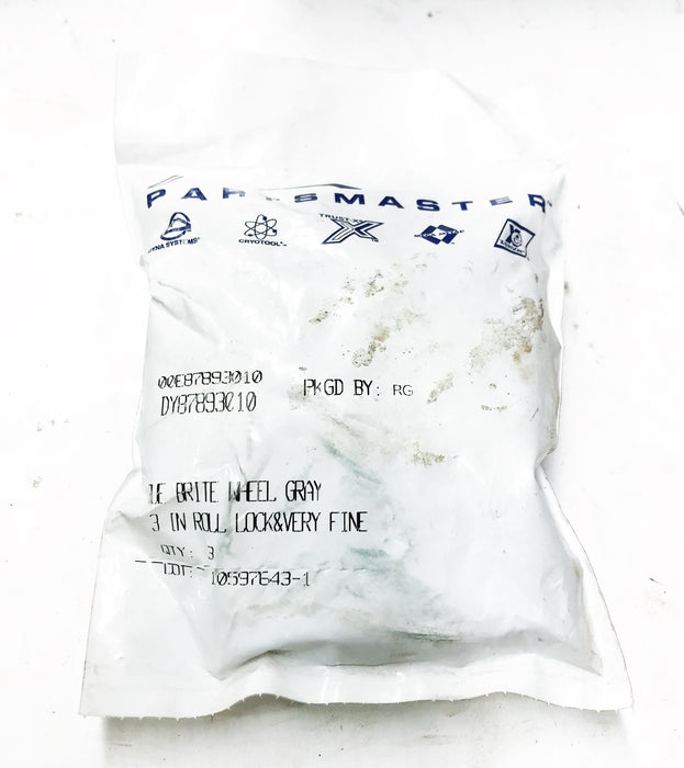 Partsmaster 3" "TrueBrite" Very Fine Buffing Wheel DY87893010 [Lot of 5] NOS