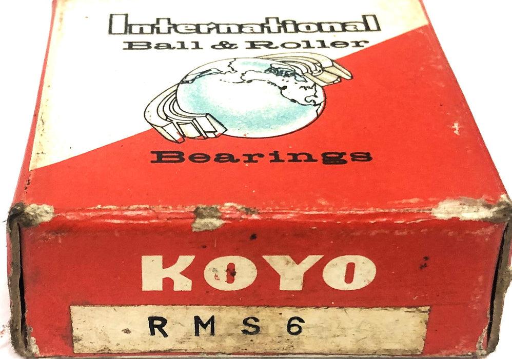Koyo Single Row Ball Bearing RMS6 [Lot of 2] NOS