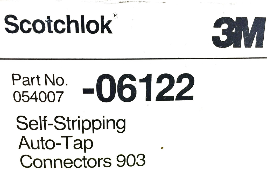 Scotchlok Self-Stripping Auto Tap Connector 054007-06122 [Lot of 48] NOS