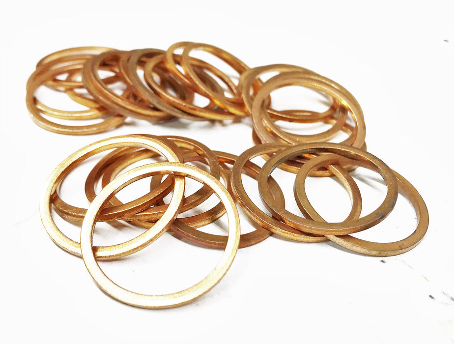 Unbranded Copper Sealing Ring 26X31X2 [Lot of 25] NOS