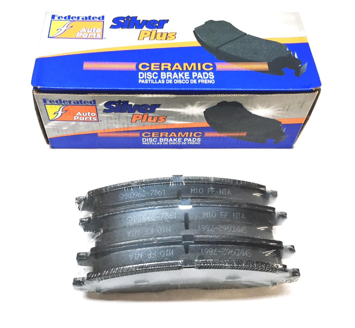 Federated Auto Parts Silver Plus 4 Piece Ceramic Disc Brake Pads Set C