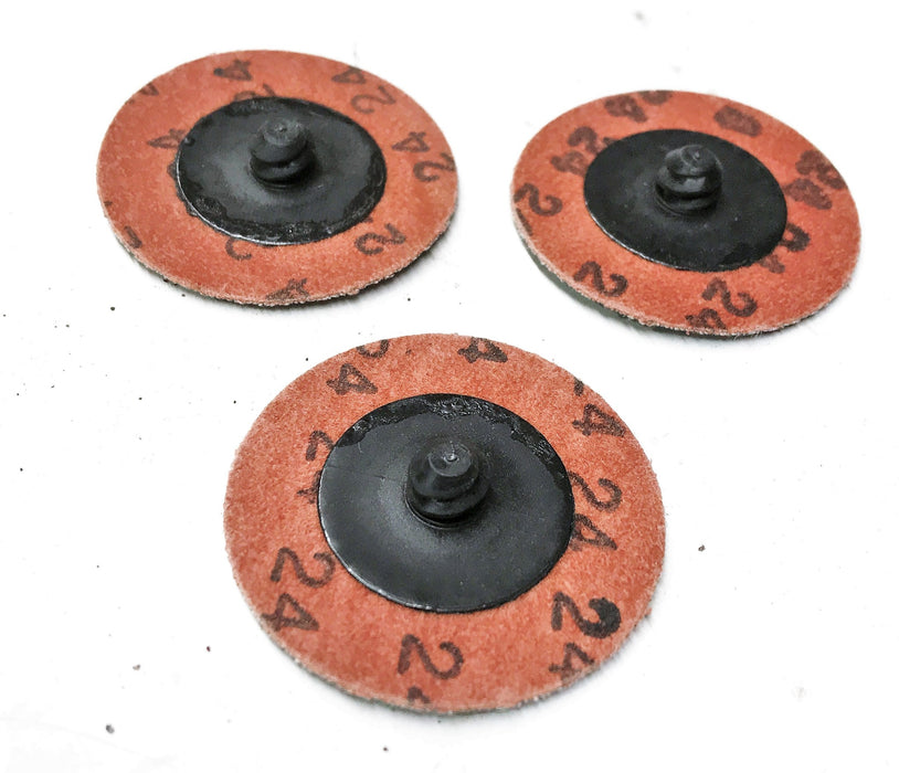 Partsmaster 2" 24 Grit Aluminum Oxide Sanding Disc DY87850190 [Lot of 3] NOS