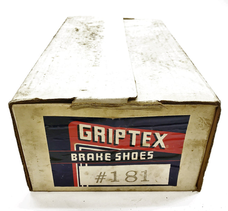 Griptex Drum Brake Shoe Set 181 NOS