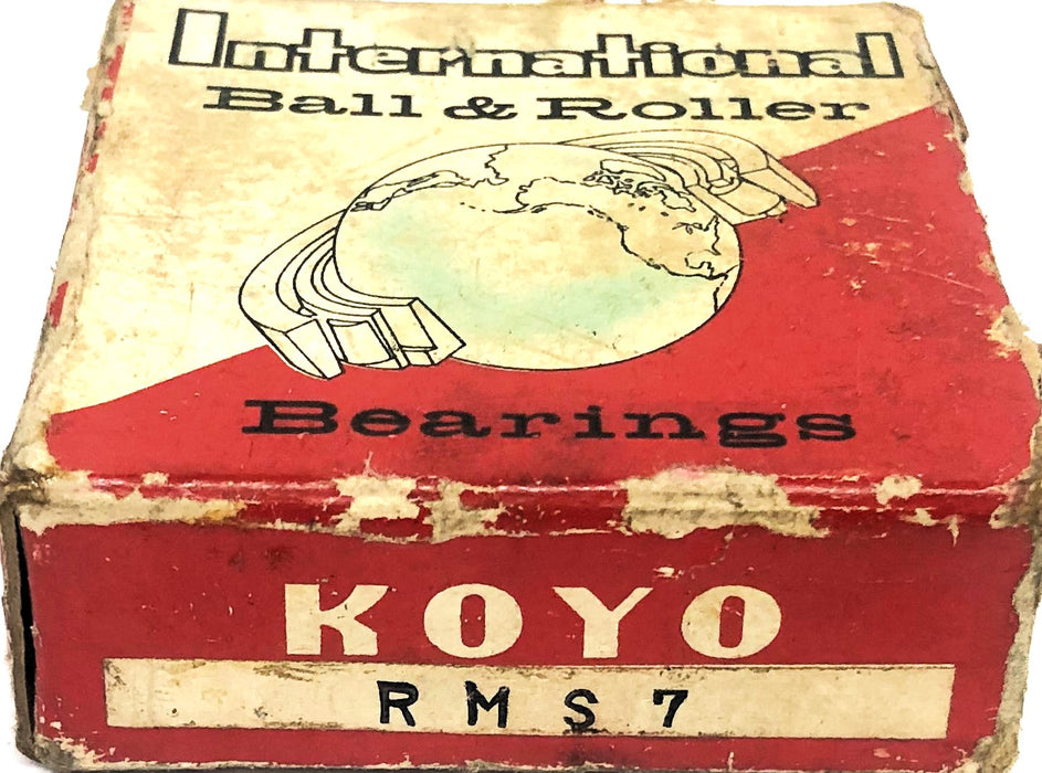 Koyo Single Row Ball Bearing RMS7 [Lot of 2] NOS
