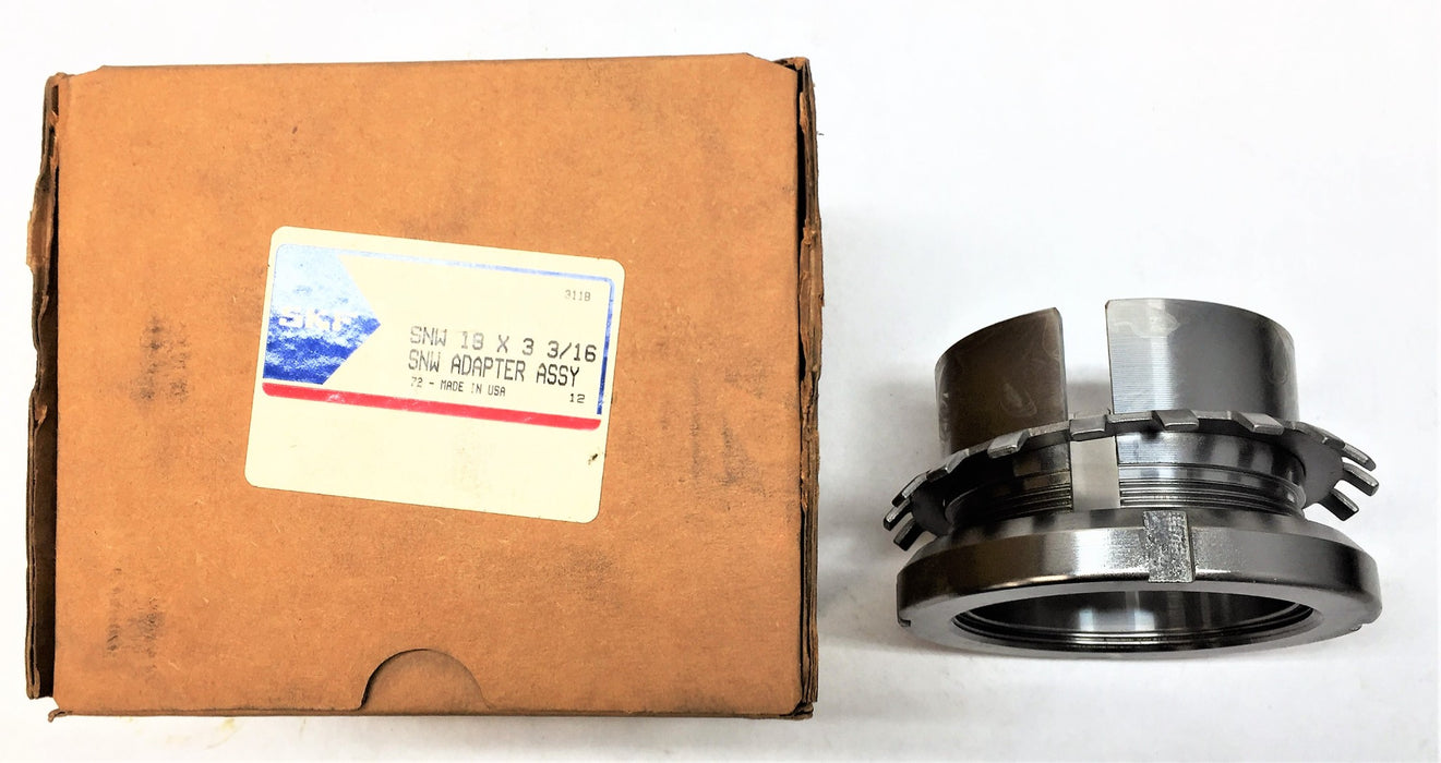 SKF Bearing Adapter Assembly Sleeve SNW18x3.3/16 NOS