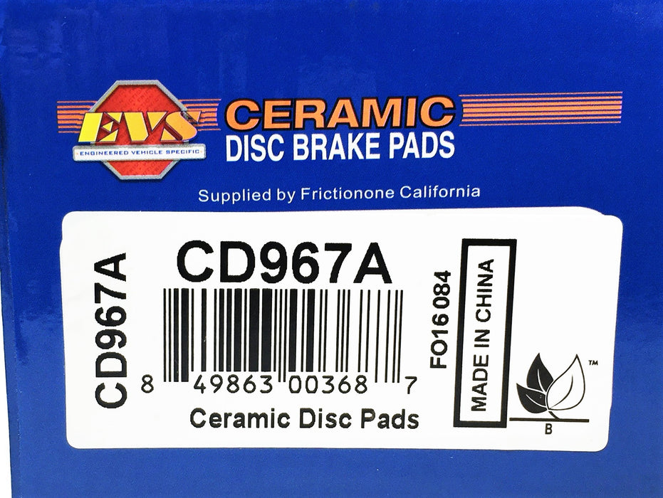 EVS 4 Piece Disc Brake Pads Set CD967A NOS