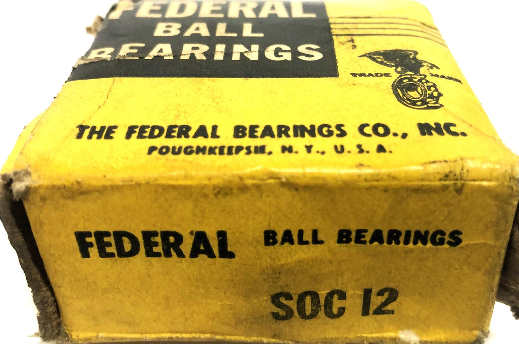 Federal Mogul Ball Bearing Insert With Collar SOC12 NOS