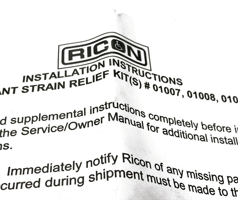 Ricon Strain Relief Bracket Assembly 01007 NOS