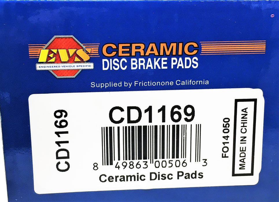 EVS 4 Piece Ceramic Disc Brake Pads Set CD1169 NOS