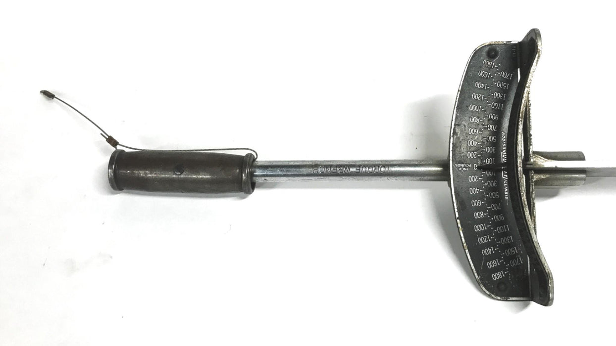 Sturevant 1/2 inch 0-1800 Fat Beam Torque Wrench FI-18 USED