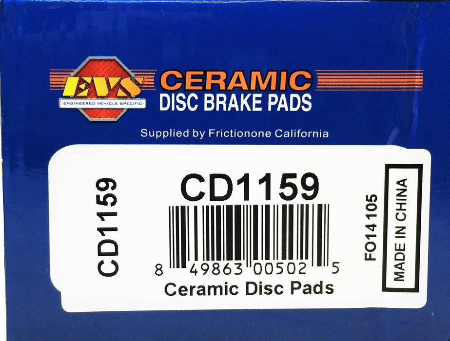 EVS 4 Piece Ceramic Disc Brake Pads Set CD1159 NOS