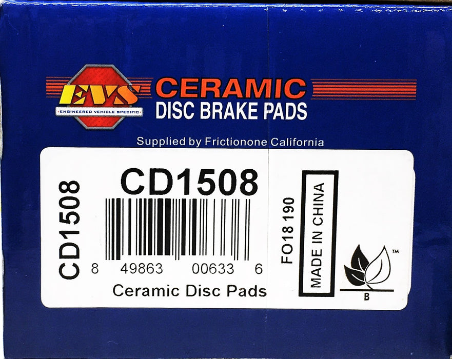 EVS 4 Piece Ceramic Disc Brake Pads Set CD1508 NOS
