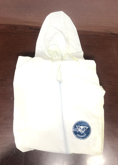 Malt Industries Promax 4XL White Disposable Hooded Coverall 1028 Case Of 25 NOS