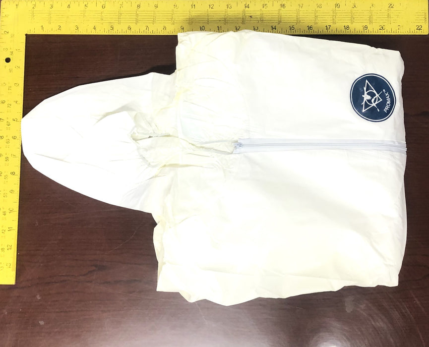 Malt Industries Promax 4XL White Disposable Hooded Coverall 1028 Case Of 25 NOS