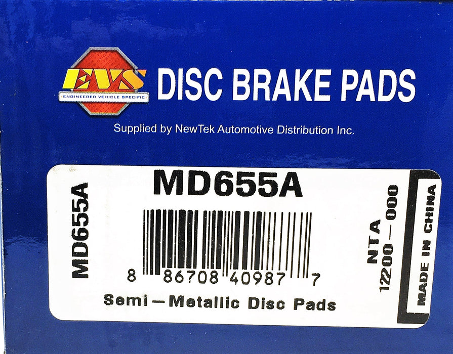 EVS 4 Piece Disc Brake Pads Set MD655A NOS