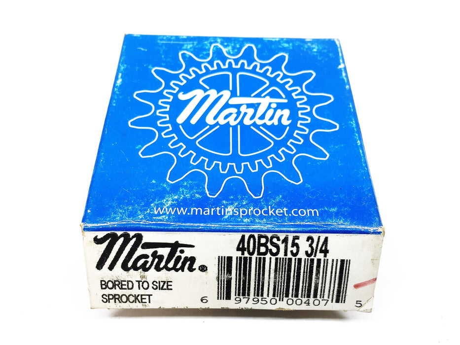 Martin 3/4 Inch Bored to Size Sprocket 40BS15 [Lot of 2] USED