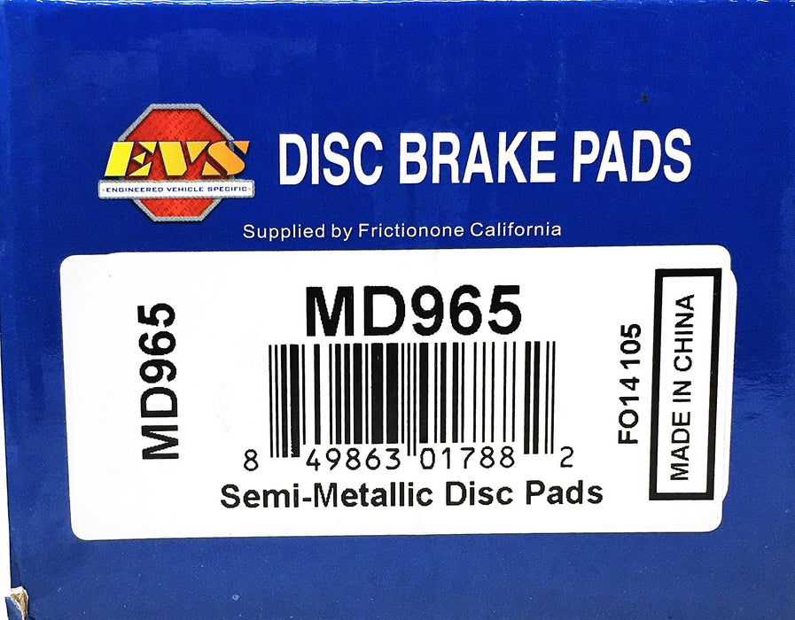 EVS 4 Piece Disc Brake Pads Set MD965 NOS