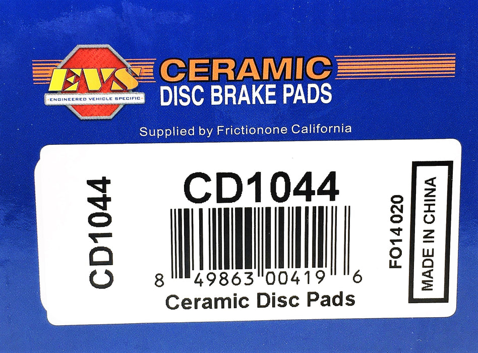 EVS 4 Piece Ceramic Disc Brake Pads Set CD1044 NOS