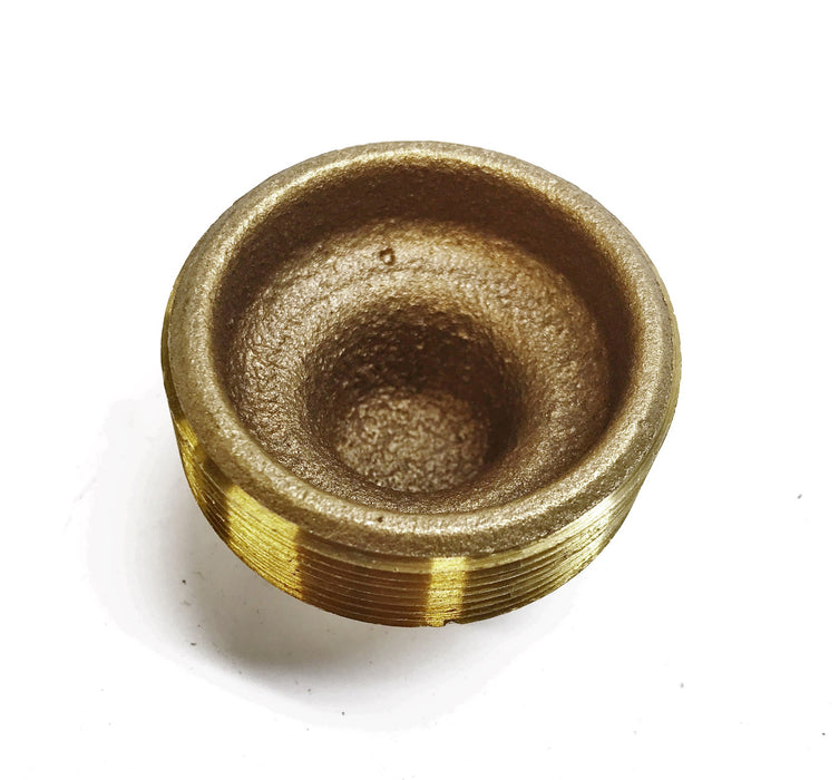 SA 2" Brass Square Head Clean Out Plug NOS