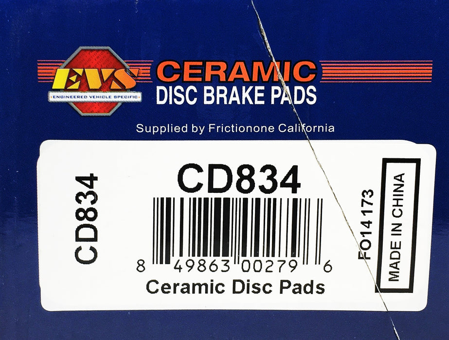 EVS 4 Piece Ceramic Disc Brake Pads Set CD834 NOS
