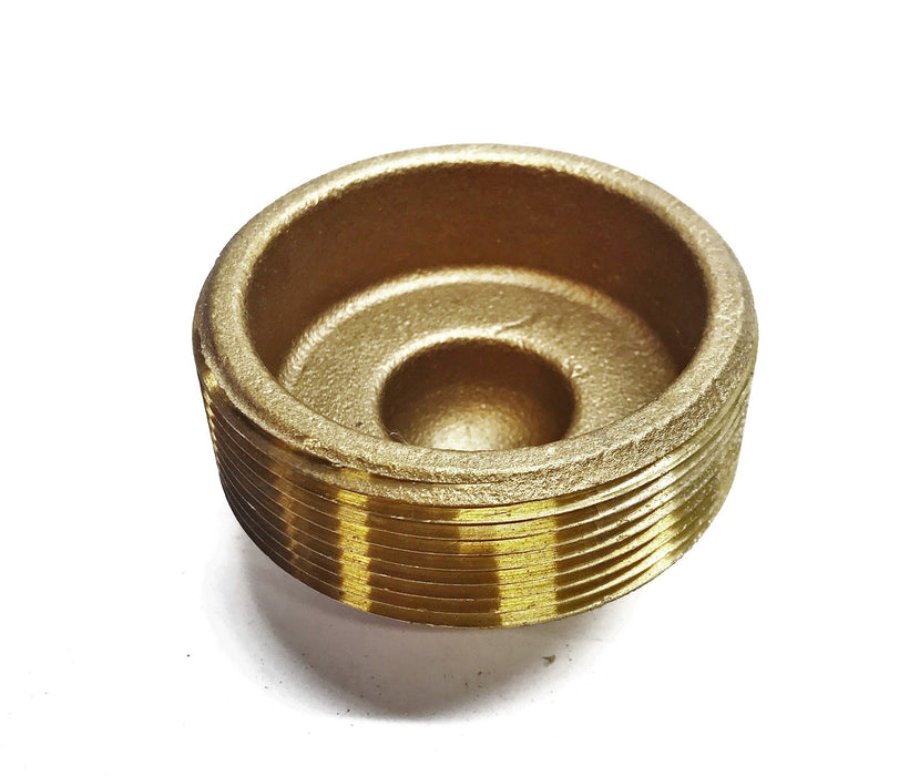 SA 3" Brass Square Head Clean Out Plug NOS