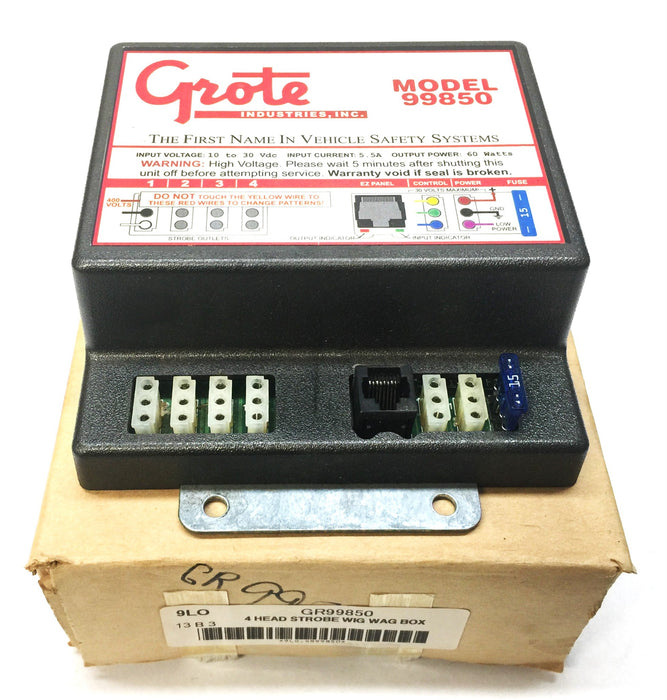 Grote 4-Head Strobe Wig Wag Control Box Only 99850 USED