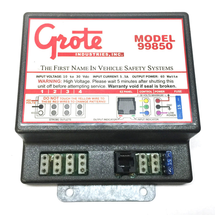 Grote 4-Head Strobe Wig Wag Control Box Only 99850 USED