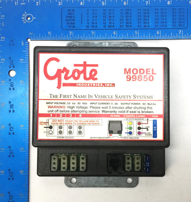 Grote 4-Head Strobe Wig Wag Control Box Only 99850 USED