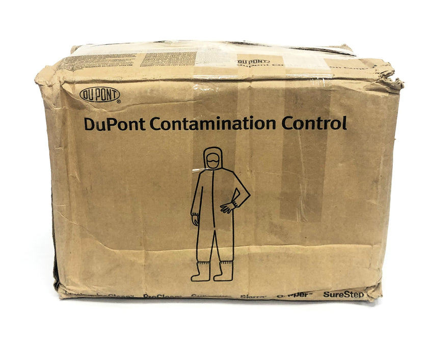 DuPont Suprel LS Hooded Coverall SR180SWHMD Case of 25 NOS