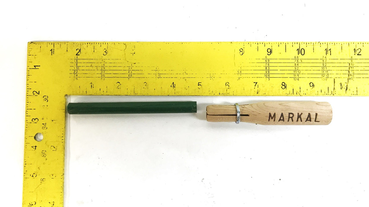 Markal Paint 3/8 inch x 4-5/8 inch Hot Steel Marker, Green, 144 Pack, 81026 NOS