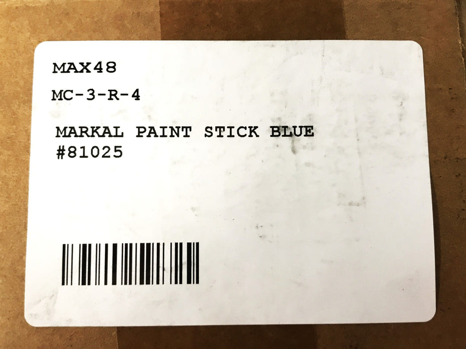 Markal Paint 3/8 inch x 4-5/8 inch Hot Steel Marker, Blue, 44 Pack, 81025 NOS