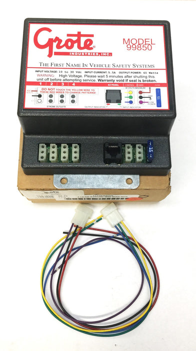 Grote 4-Head Strobe Wig Wag Control Box w/Hardware Kit 99850 NOS