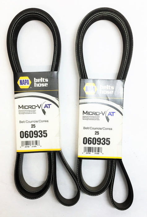 NAPA Micro-V AT Belt 060935 (25060935) [Lot of 2] NOS