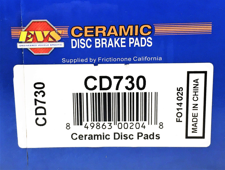 EVS 4 Piece Ceramic Disc Brake Pads Set CD730 NOS