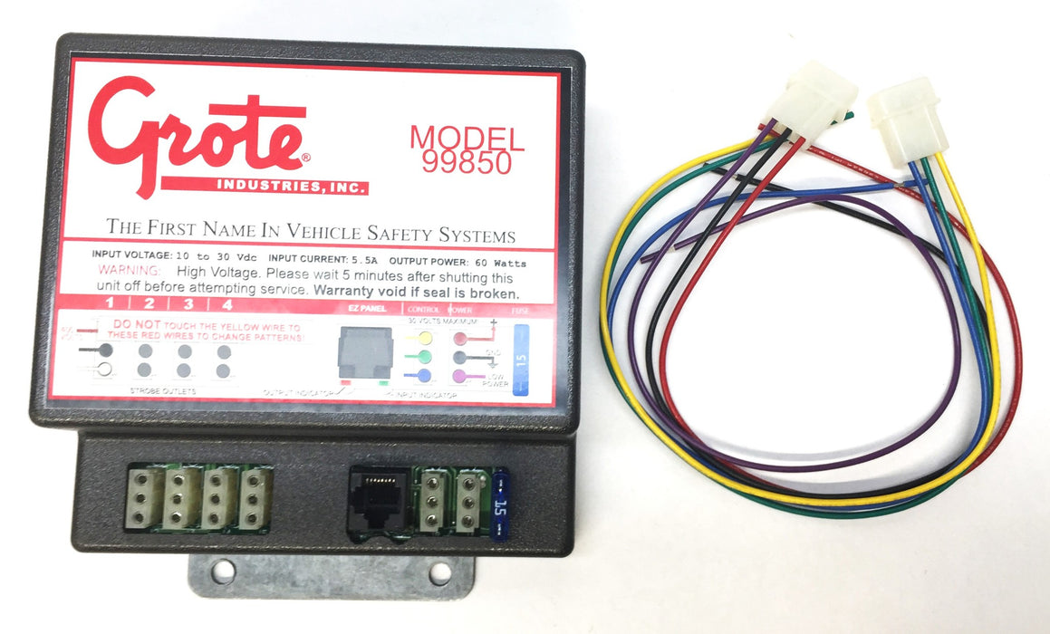 Grote 4-Head Strobe Wig Wag Control Box w/Hardware Kit 99850 NOS