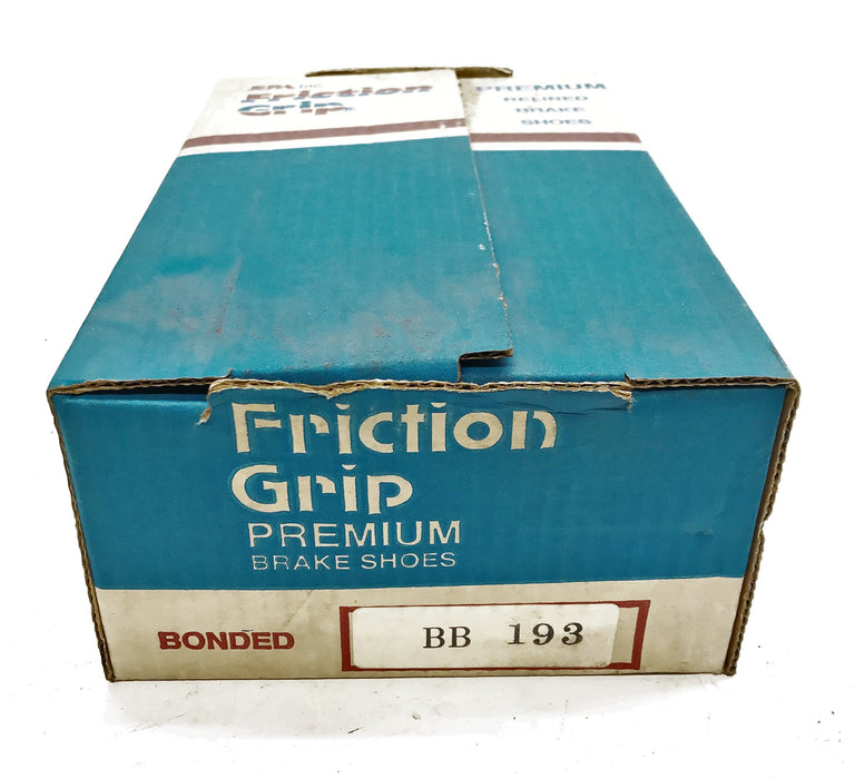 Friction Grip Re-Lined Brake Shoe Set BB193 NOS