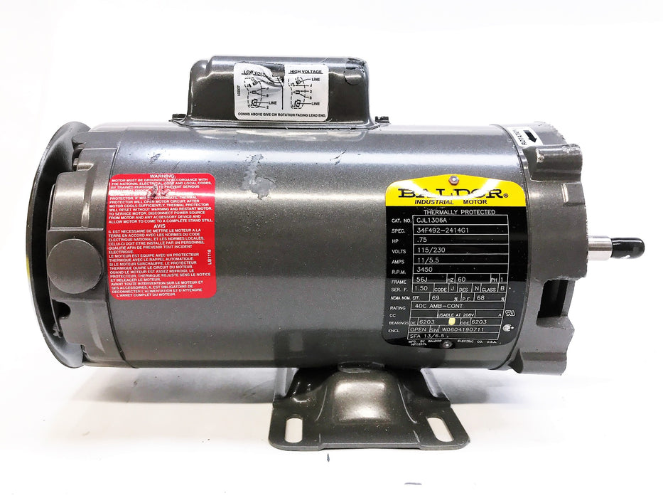 Baldor Thermally Protected General Purpose Industrial Motor CJL1306A NOS