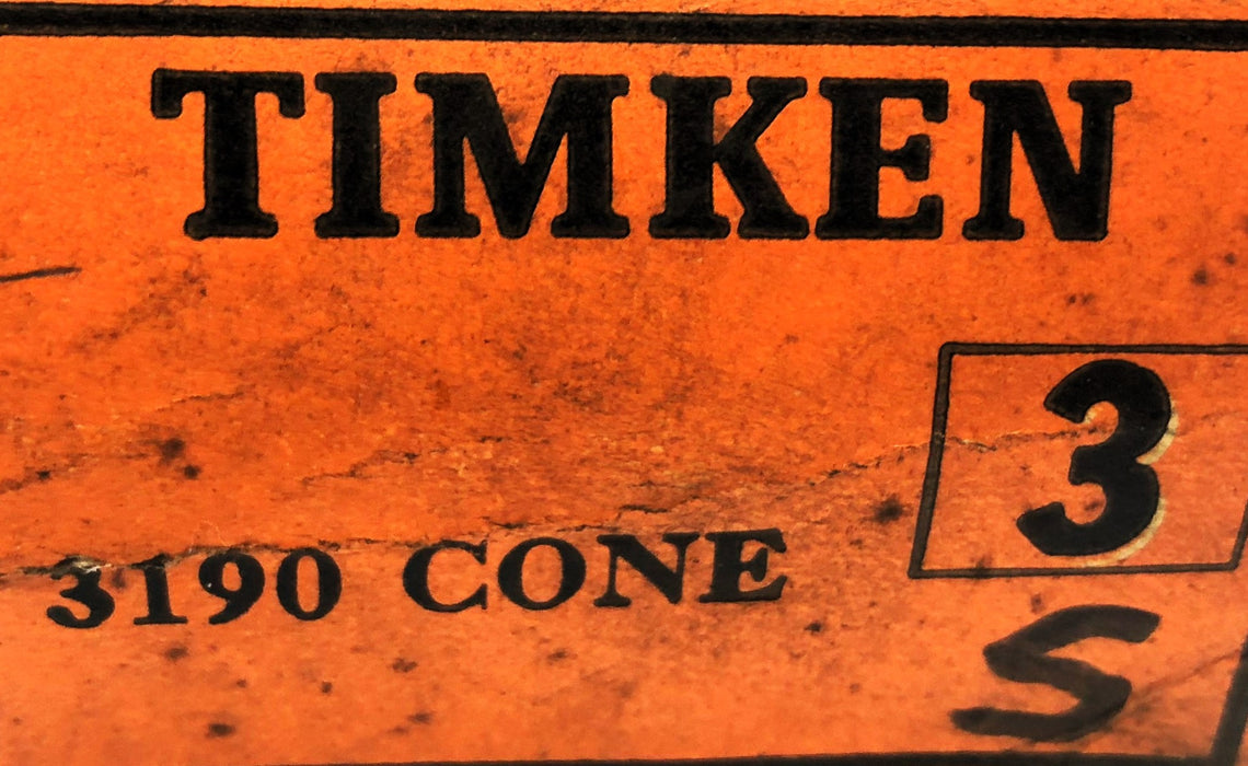 Timken Tapered Roller Bearing Cone 3190 NOS