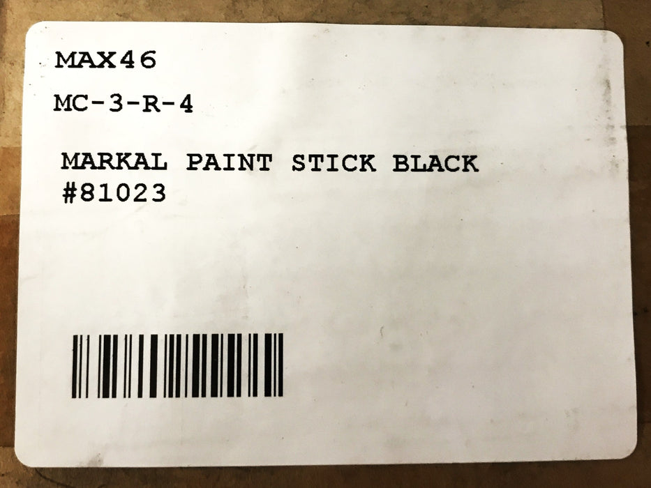 Markal Paint 3/8 inch x 4-5/8 inch Hot Steel Marker, Black, 144 Pack, 81023 NOS