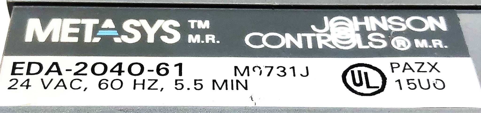 Johnson Controls Metasys Electric Motor Actuator EDA-2040-61 (M9731J) USED