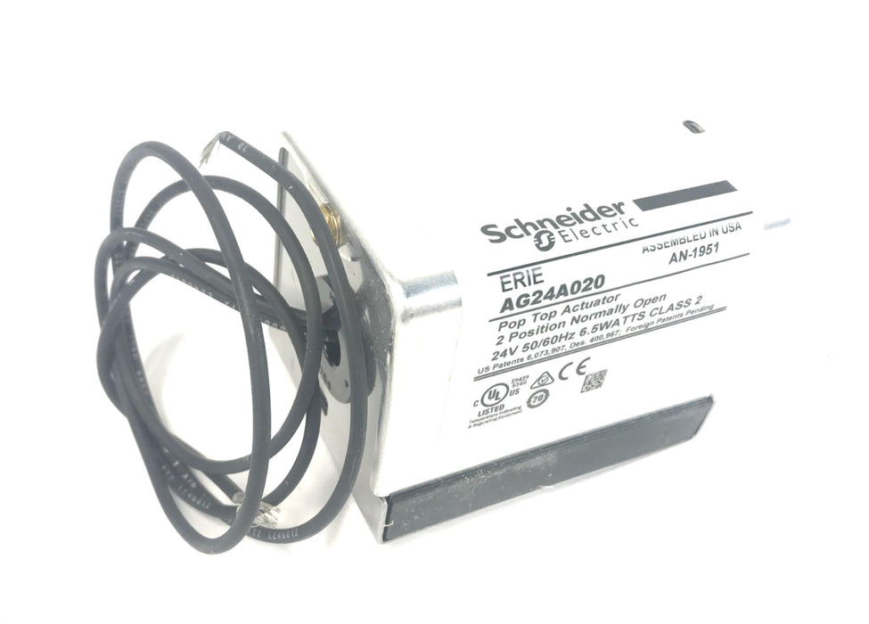 Schneider Electric/Erie Pop Top Actuator 2-Position Normally Open AG24A020 NOS