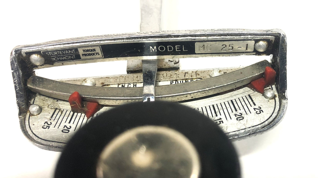 Sturtevant Richmont 3/8 Inch Flat Beam M Series Torque Wrench M-25-1 USED