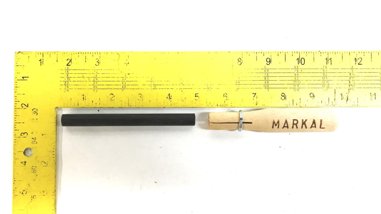 Markal Paint 3/8 inch x 4-5/8 inch Hot Steel Marker, Black, 144 Pack, 81023 NOS